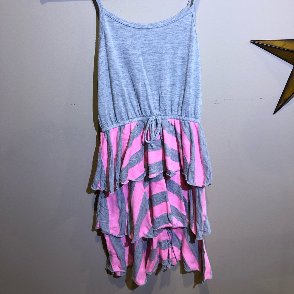 Pink & Gray cute girls dress